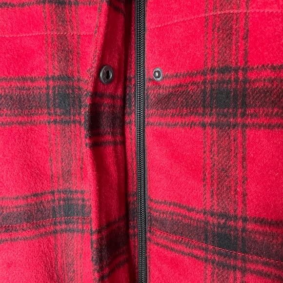 J Jill Plaid Gingham Wool Blend Lined Zip Up Vest - Picture 3 of 5